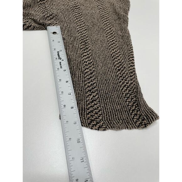 LuLaRoe Cardigan Sweater Knitted Fully Opened Long Sleeve Brown Black Size S - Picture 10 of 10